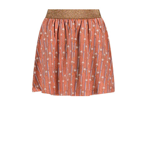 TYGO & vito A-lijn rok met glitter oranje Meisjes Stretchkatoen All over print - maat 146/152 afbeelding