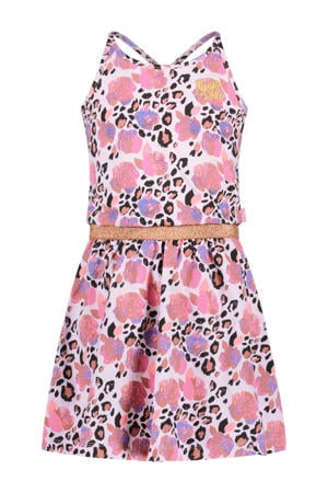 zomerjurk met glitter roze