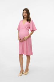 thumbnail: MAMALICIOUS zwangerschaps- en voedings korte jurk roze
