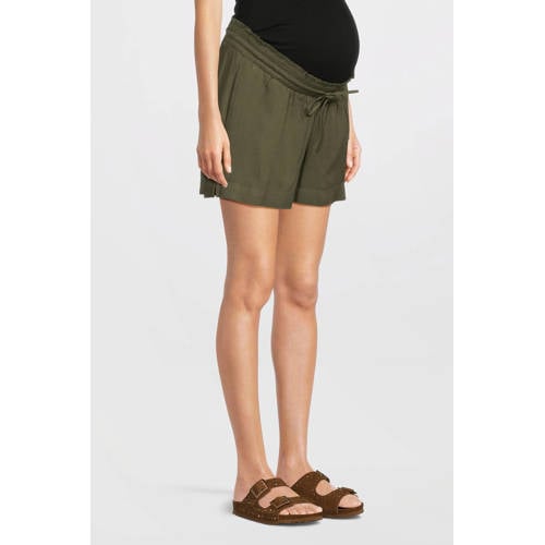 VERO MODA MATERNITY regular waist zwangerschaps casual short groen Korte broek Dames Viscose