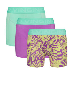   boxershort - set van 3 mintgroen/paars/multicolor