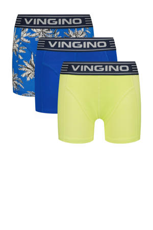   boxershort - set van 3 blauw/licht limegroen