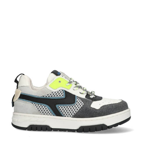 Braqeez Cole Chicago leren sneakers antraciet Grijs Jongens Leer Meerkleurig - maat 28 afbeelding