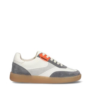 suède sneakers ecru/grijs