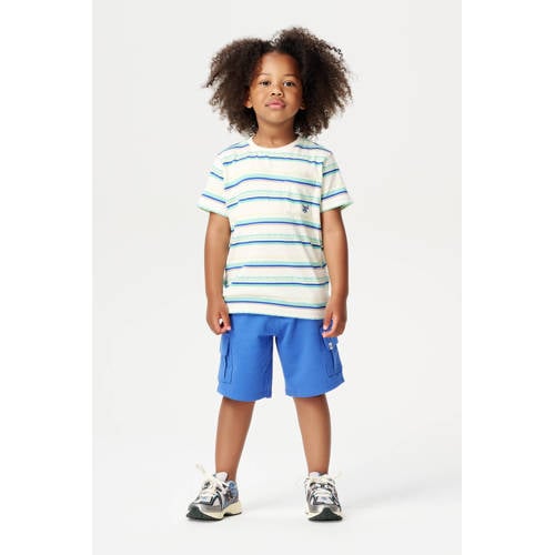 Noppies kids regular cargo short blauw Korte broek Jongens Katoen Effen