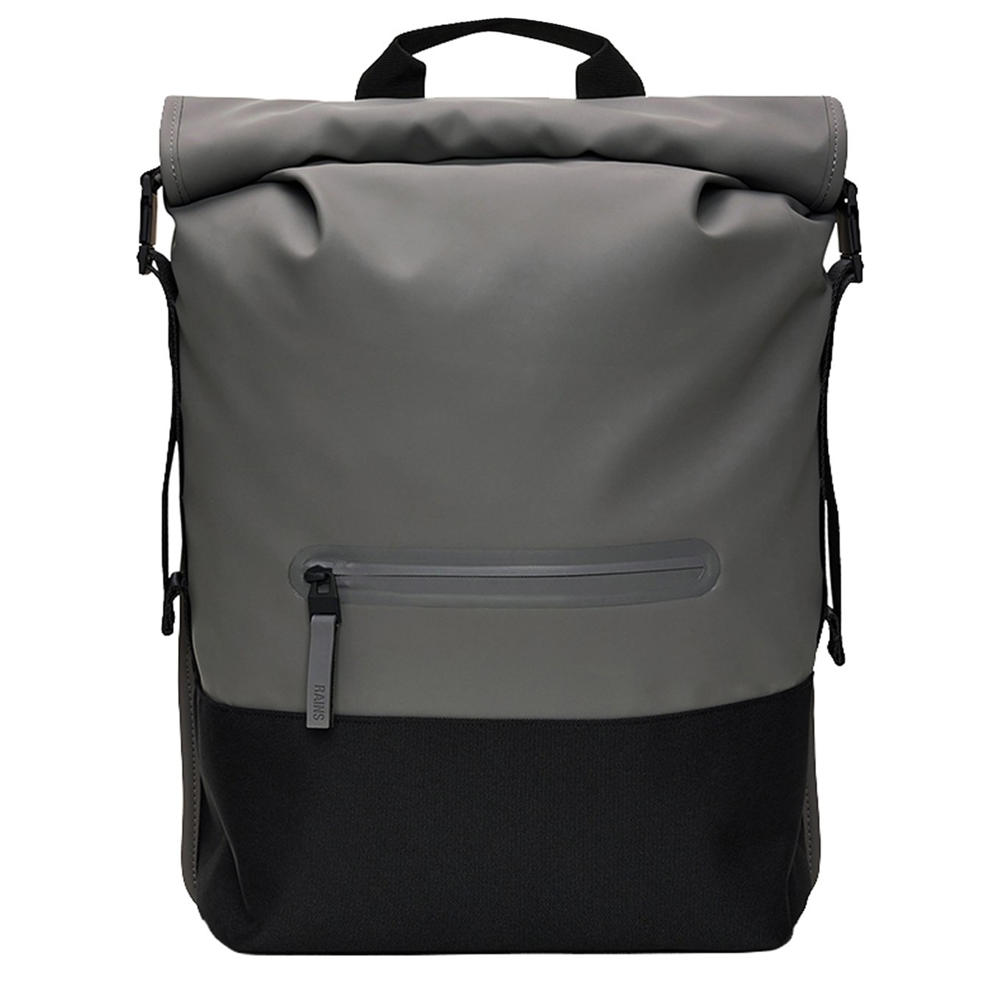 Rains  rugzak Trail Rolltop W3 grijs/zwart