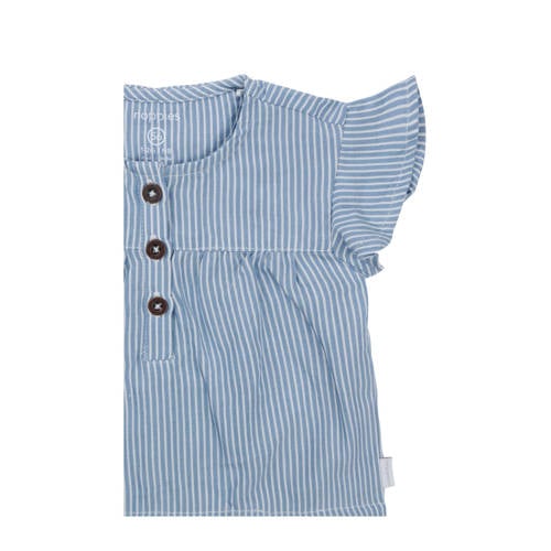 Noppies baby blousetop blauw Meisjes Lyocell Ronde hals Streep