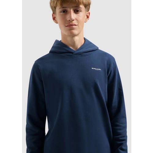 Ballin sweater blauw Jongens Katoen Capuchon Effen - maat 152 afbeelding
