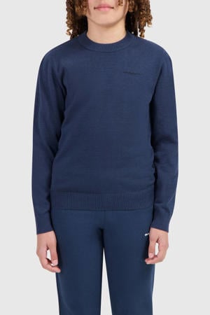 trui marineblauw fijn gebreid