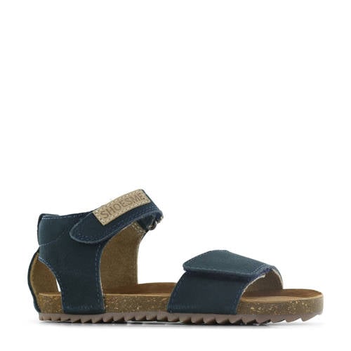 Shoesme suède sandalen donkerblauw Effen
