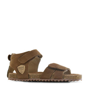   suède sandalen cognac