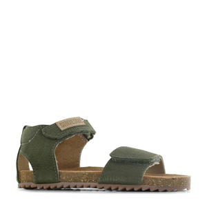 suède sandalen groen