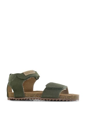 suède sandalen groen