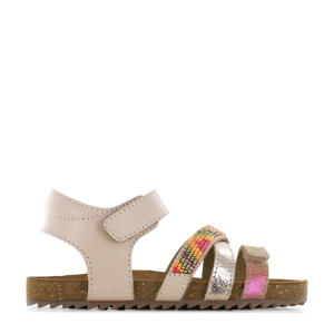 leren sandalen roze