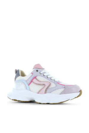   chunky sneakers wit/pastel