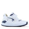 Shoesme leren sneakers wit/blauw