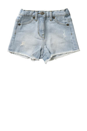 regular denim short blauw
