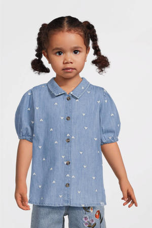 blouse blauw