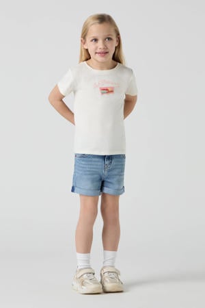 skinny denim short medium blue denim