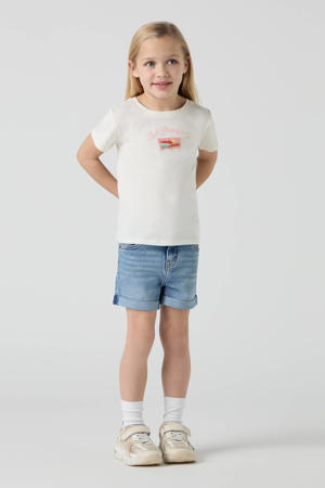 skinny denim short medium blue denim