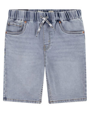skinny denim short light blue denim