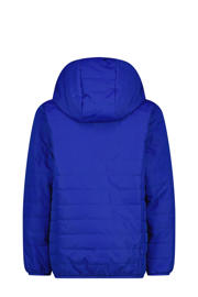 thumbnail: Blauwe jongens Vingino jack van nylon met logo dessin, lange mouwen, capuchon en ritssluiting