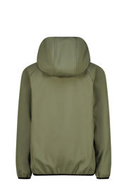 thumbnail: Groene jongens Vingino jack van polyester met logo dessin, lange mouwen, capuchon en ritssluiting