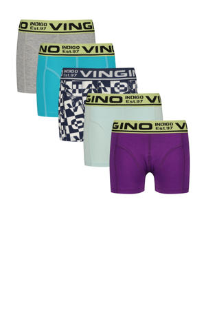   boxershort - set van 5 blauw/multicolor