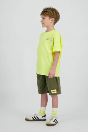 relaxed sweatshort groen