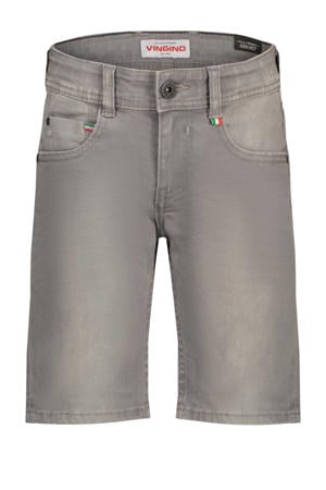 regular short grey denim