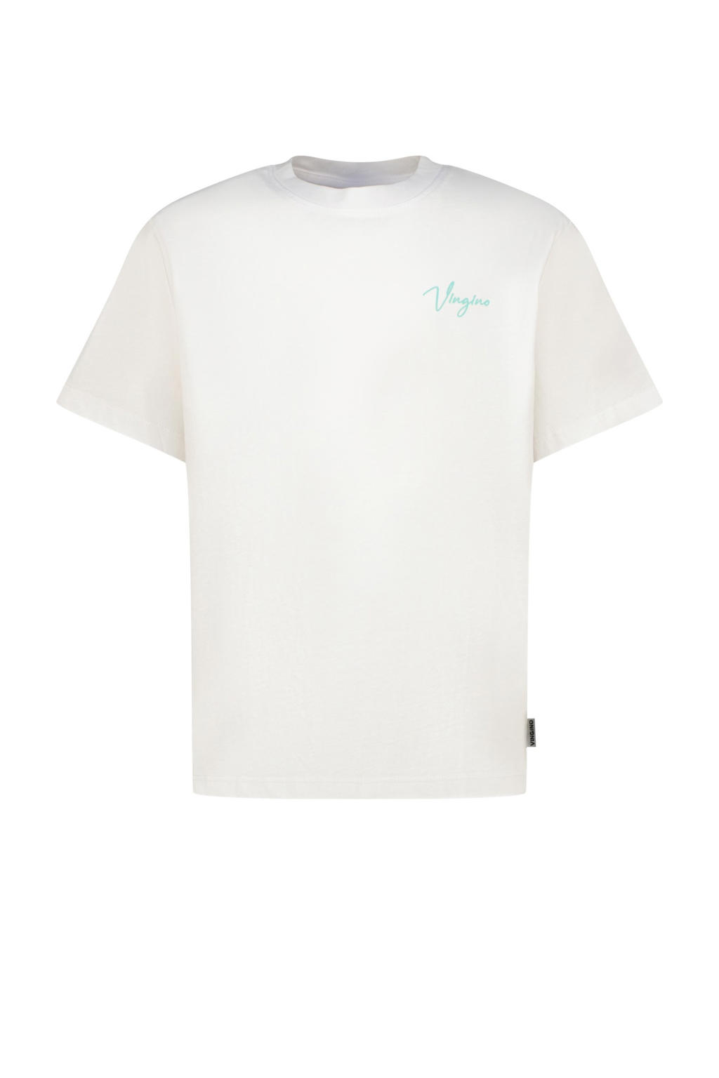 Witte meisjes Vingino T-shirt van katoen met backprint, korte mouwen en ronde hals