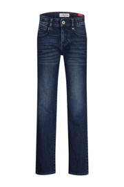 thumbnail: Dark blue denim jongens Vingino dark blue van denim met straight fit, regular waist, rits- en knoopsluiting en effen