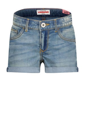 regular short medium blue denim