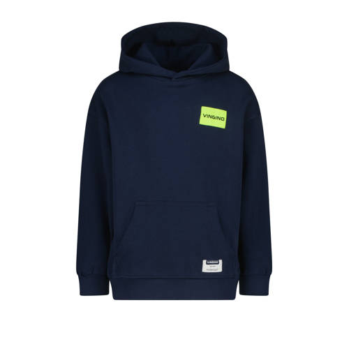Vingino hoodie donkerblauw Sweater Logo - maat 128 afbeelding
