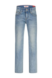 thumbnail: Light blue denim jongens Vingino van denim met straight fit, regular waist, rits- en knoopsluiting en effen