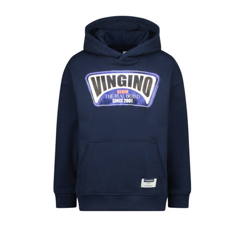Vingino hoodie donkerblauw Sweater Logo - maat 152 afbeelding