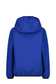 thumbnail: Blauwe jongens Vingino jack van polyester met logo dessin, lange mouwen, capuchon en ritssluiting