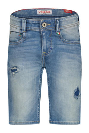 regular denim short medium blue denim