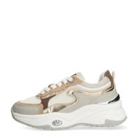 thumbnail: Mexx chunky leren sneakers beige/goud