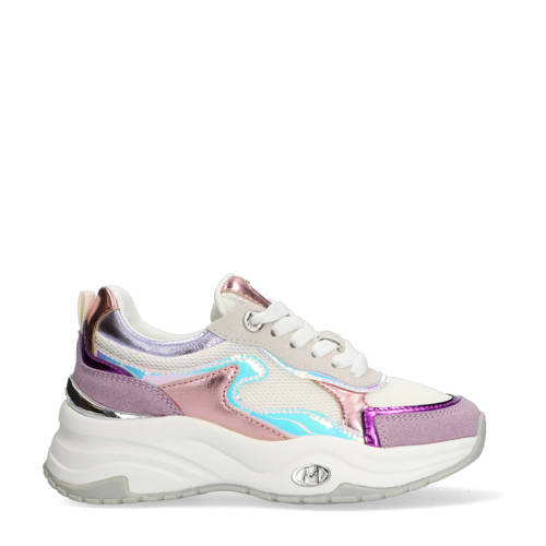 Mexx chunky leren sneakers lila Meisjes Leer Meerkleurig - maat 37 afbeelding