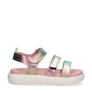   sandalen roze metallic