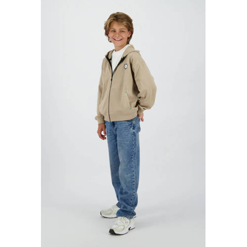 Vingino x Daley sweatvest zand Beige Printopdruk - maat 176 afbeelding