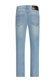 thumbnail: Light blue denim jongens Raizzed regular waist regular fit jeans van denim met rits- en knoopsluiting en effen