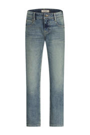 thumbnail: Medium blue denim jongens Raizzed regular waist regular fit jeans van denim met rits- en knoopsluiting en effen
