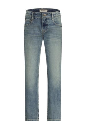regular waist regular fit jeans medium blue denim