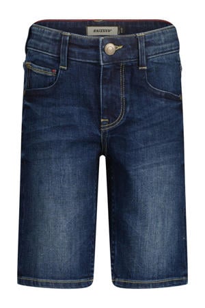 regular denim short dark blue denim