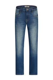 thumbnail: Medium blue denim jongens Raizzed regular waist regular fit jeans van denim met rits- en knoopsluiting en effen