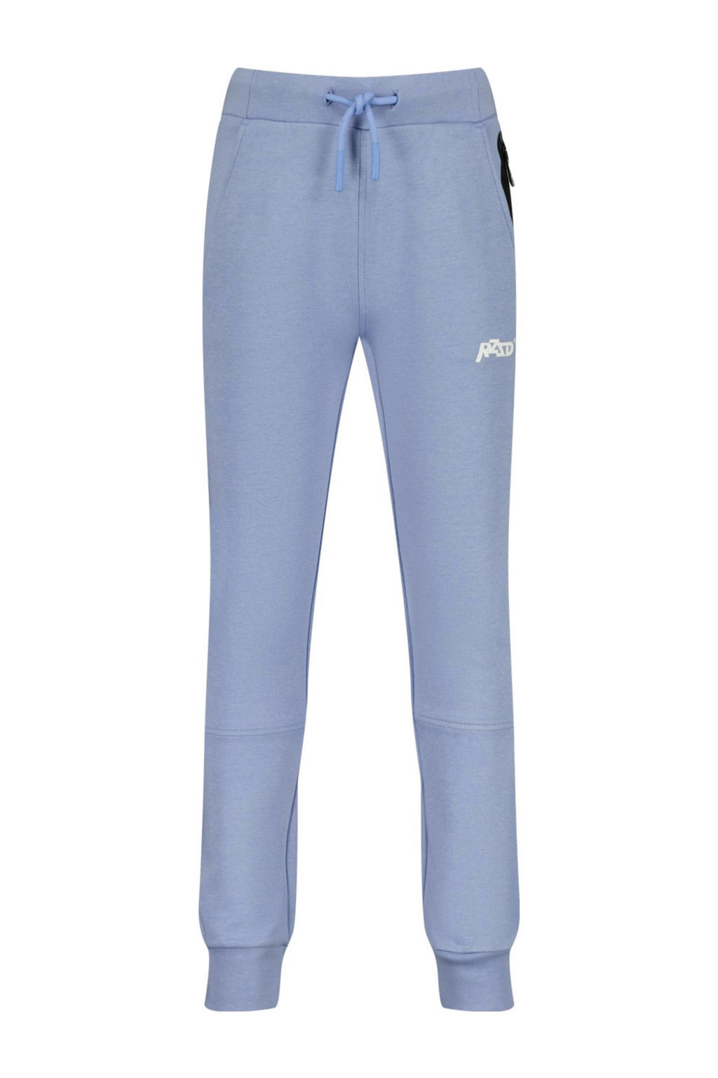 Lichtblauwe jongens Raizzed relaxed joggingbroek van sweat materiaal met regular waist, elastische tailleband met koord en logo dessin