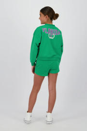 thumbnail: Groene meisjes Raizzed relaxed sweatshort met regular waist, elastische tailleband met koord en printopdruk