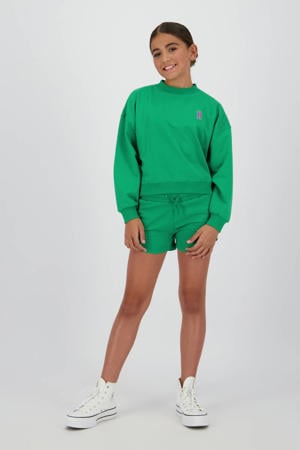 relaxed sweatshort groen